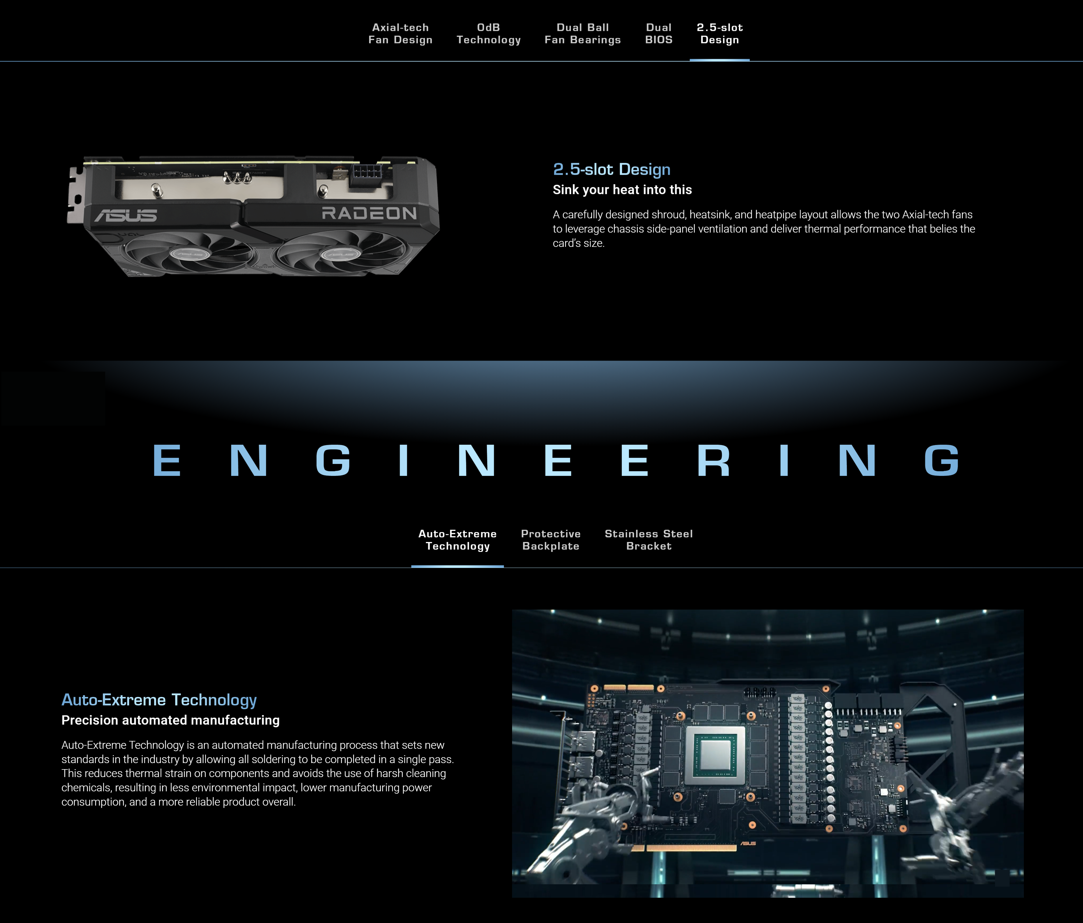 A large marketing image providing additional information about the product ASUS Radeon RX 7600 XT Dual OC 16GB GDDR6 - Additional alt info not provided